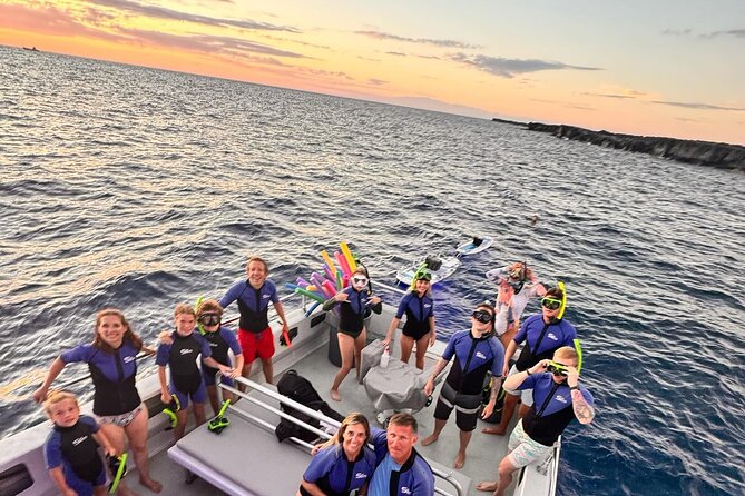 Manta Ray Night Snorkel - Sunset Views from the Boat Deck