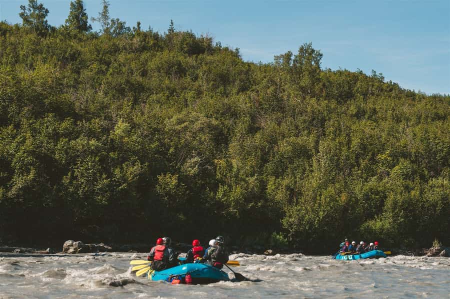 Matanuska River Lions Head Whitewater Rafting - The Route: From Caribou Creek to Lions Head