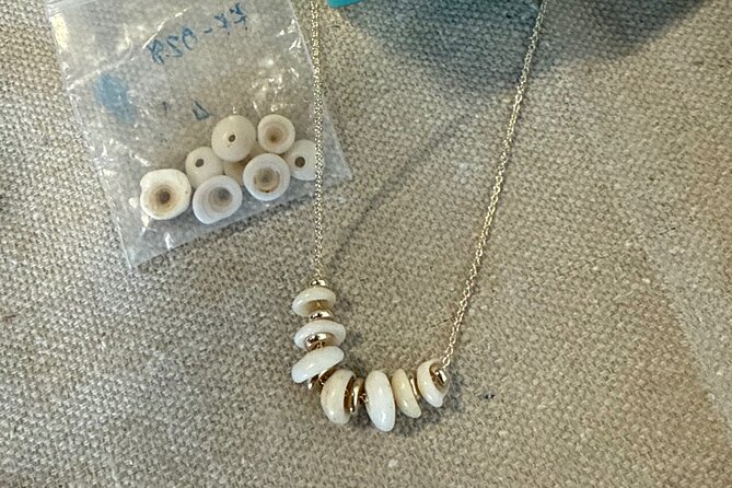 Maui Jewelry Making Class with Puka Shells and Pearls - Learning About Puka Shells and Pearls