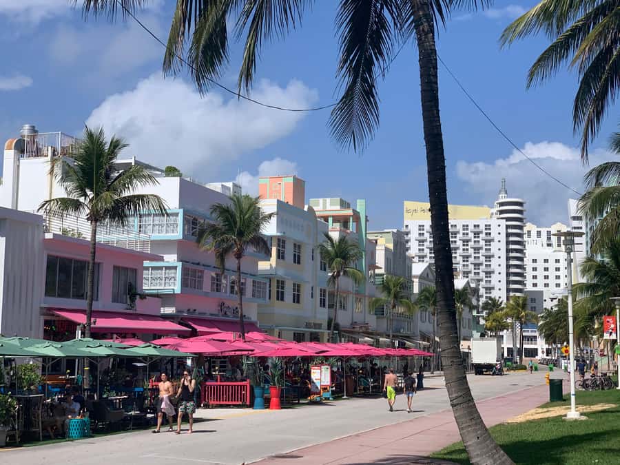 Miami: Bike Rental - Riding Along Oceanfront at Lummus Park’s Promenade