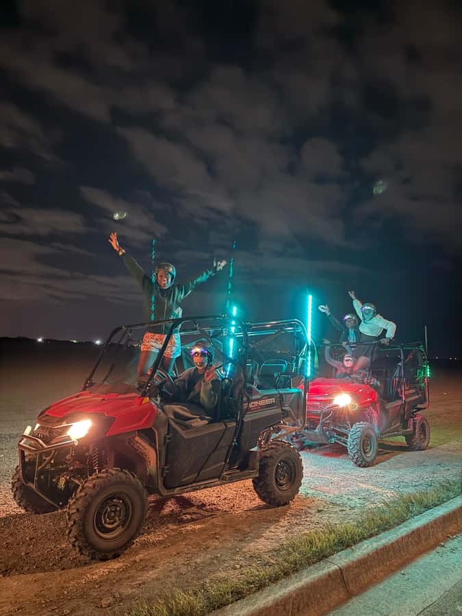Miami Park Entrance Extremé UTV SXS Glow in the Dark Tour - The Unique Setting of Miami’s Night Landscape