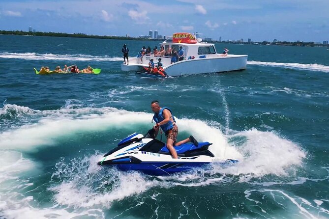 Miami Self drive Jet Ski with Bluetooth Speakers - Navigating through Biscayne Bay’s protected zone