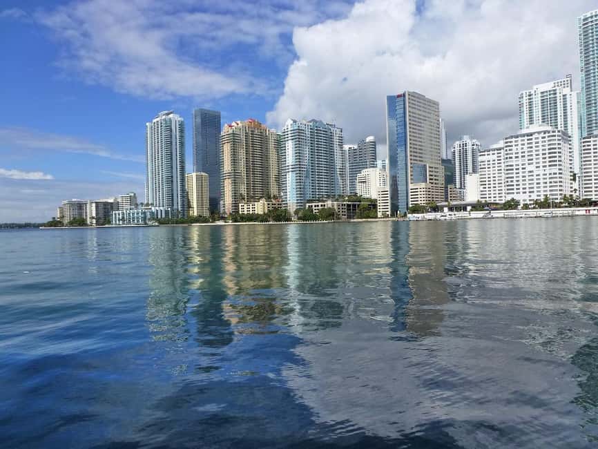 Miami Skyline Cruise of Millionaire Homes on Biscayne Bay - Iconic Miami Skyline and Fisher Island Views