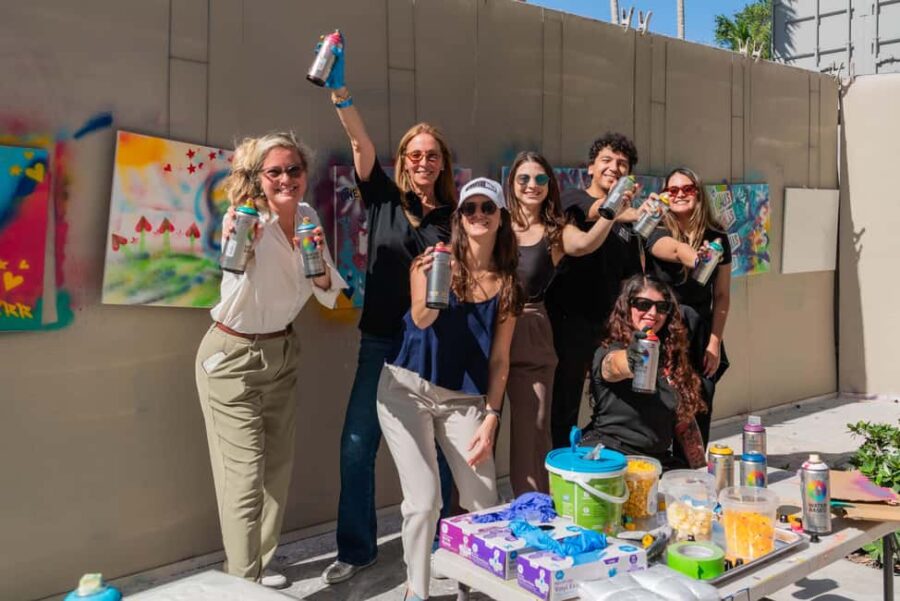 Miami: Wynwood Walls Spray Paint & Stencil Art Class & Entry - Creating Your Own Canvas Artwork