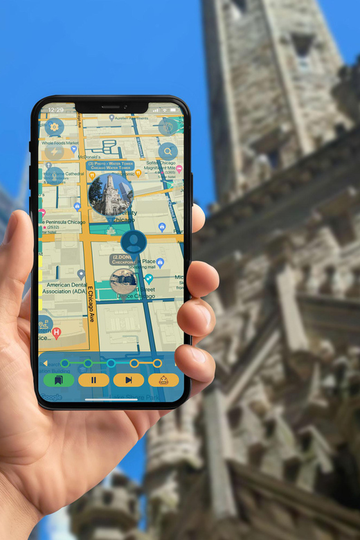 Michigan Avenue Rendezvous Walking Tour with Smartphone App - How the Mobile App Guides Your Adventure