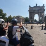 Milan Vespa Tour for couple or friends - Iconic Milan Landmarks: Arco della Pace and Duomo
