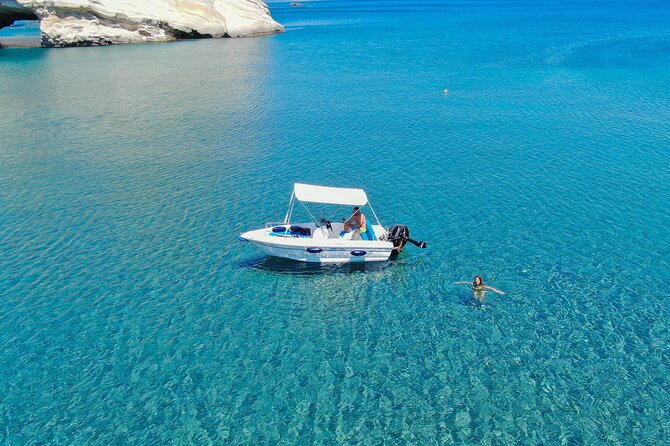Milos: Rent a boat without License - Starting Point at Bloomarine Milos in Agia Kyriaki