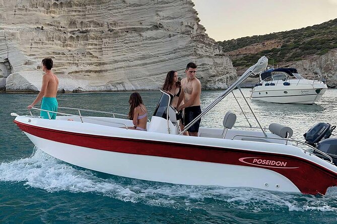 Milos Self Drive Private Boat - No License Required, APHRODITE II - Discover Milos’ Coastal Wonders at Your Own Pace