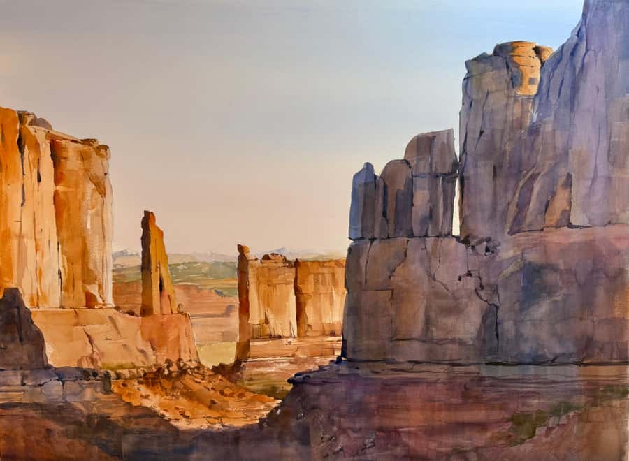 Moab: 5-Day Plein Air Watercolor Workshop with Carol Newsom - What to Expect During the 5-Day Painting Sessions