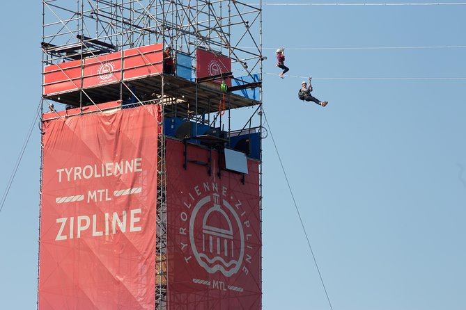 Montreal Zipline Adventure - Starting Point at Tyrolienne MTL Zipline Hangar