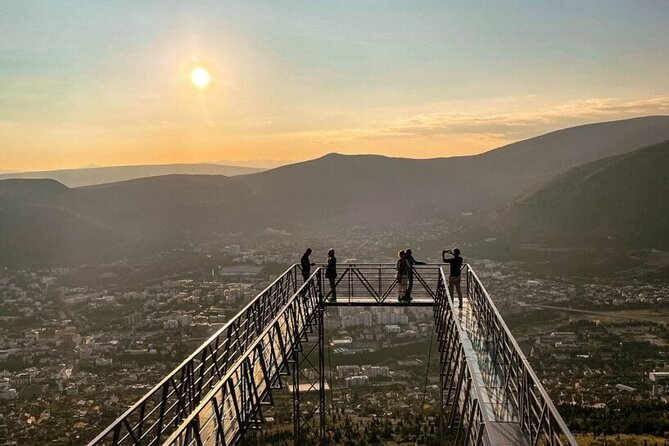 Mostar Panorama Glass Bridge - The Fortica Hill Lookout and Glass Bridge: A Visual Marvel