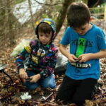 Muddy Tots Go Wild Forest School - Ballynahinch Co. Down - Discovering the Forest at BallyBurren Outdoor Escapes