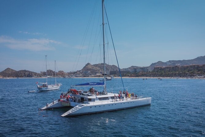 Multimillion Yacht Cabo Cruise Sunset or Snorkel Optional PICKUP! - The Yacht Experience and Coastal Sightseeing