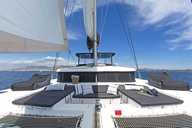 Mykonos Catamaran Daytime or Sunset Tour, 8-flavor Meal & Drinks - Sailing Among the Islands of Rhenia and Delos