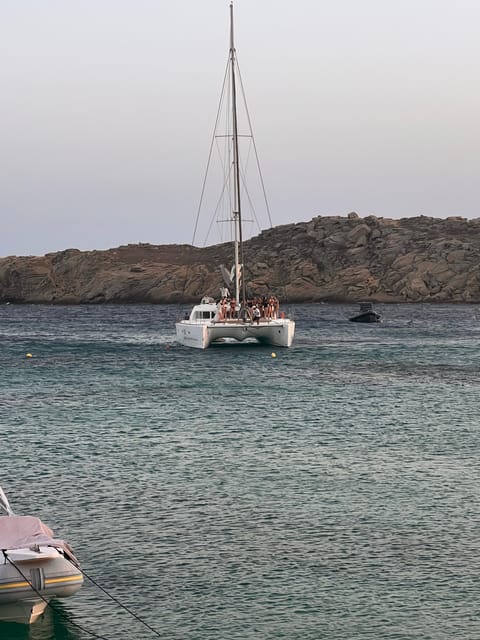 Mykonos: Day Boho Experience Catamaran Cruise - Departure from Paraga Beach and Flexible Itinerary