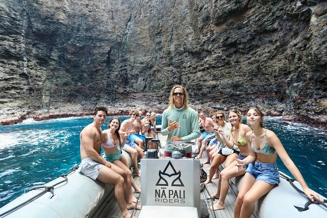 N Pali Coast Zodiac Raft Sea Caves Expedition on Kauai - The Zodiac Raft: Speed, Size, and Safety
