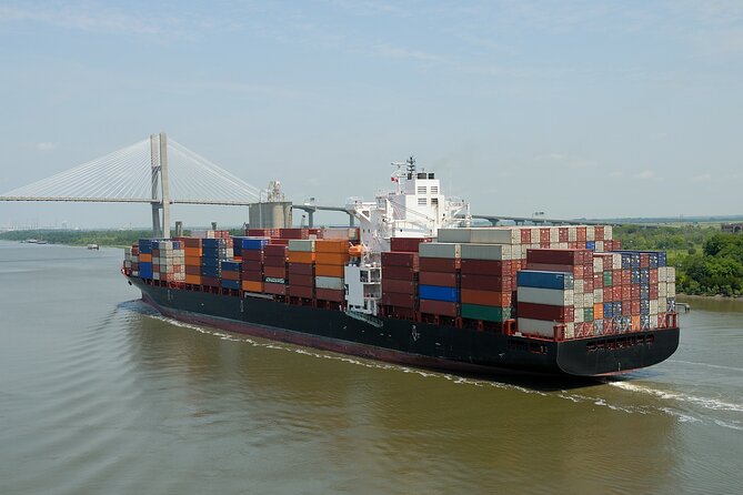 Narrated Port Tour Cruise of Savannah - Up Close with Container Ships and Mega Yachts