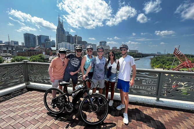 Nashville's Hidden Gems E-bike Tour - Pedestrian Bridge with Stunning Cumberland River Views