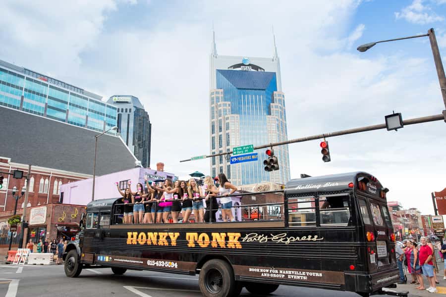 Nashville's Wildest Honky Tonk Party Bus | Public Tour (21+) - Nashvilles Most Outrageous Party Tour in a Custom Honky Tonk Bus