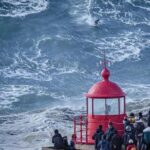 Nazareth: The Surf Experience in the Giant Waves - The Surfers Statue and the Spirit of Courage