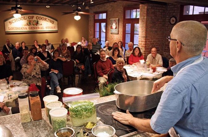 New Orleans Demonstration Cooking Class with Meal - Classic Creole Dishes Demonstrated in a Historic Warehouse