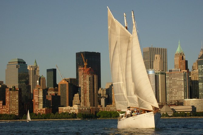 New York Sunset Schooner Cruise on the Hudson River - Views of New York Citys Skyline at Sunset