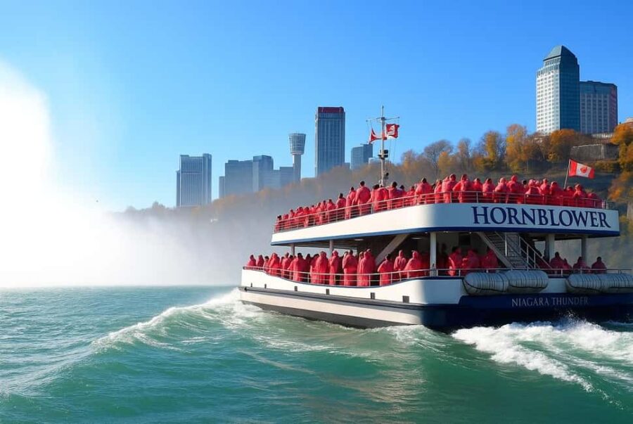 Niagara Falls, ON: Guided Tour with Boat Ride & Pickup - Ascending to the Skylon Tower for Panoramic Views