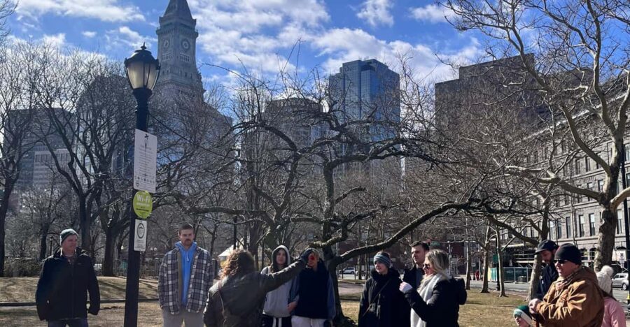 Nicky & Paulie's Tour o' Boston - Starting Point at Copps Hill Terrace with Harbor Views