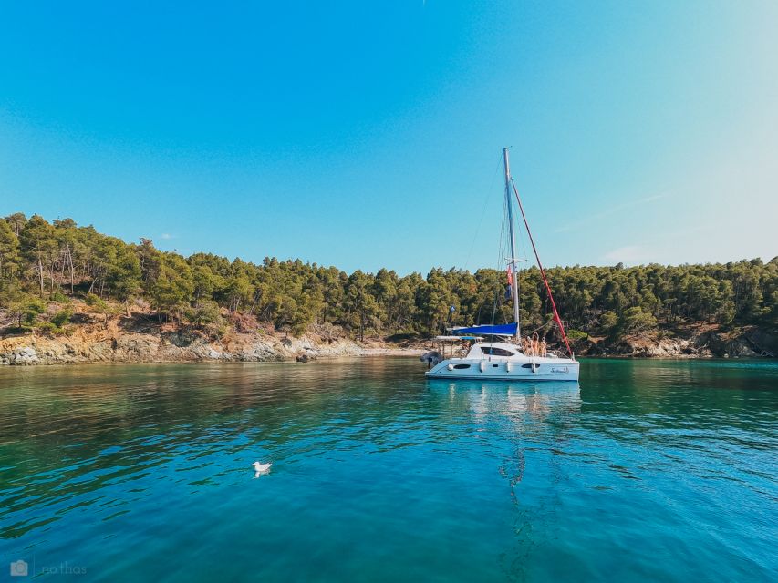 Nikiti: Private Catamaran Day Cruise with Open Bar - Navigating the Route: Kalogria Beach, Kelifos Island, and More
