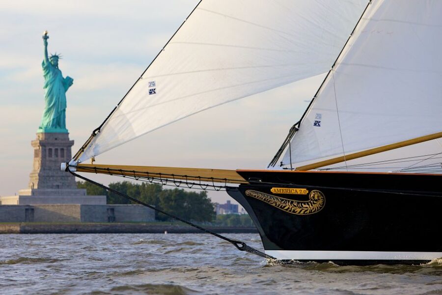 NYC: Statue of Liberty Cruise aboard a Classic Sailboat - The Schooner America: An Elegant Vessel with a Historic Style