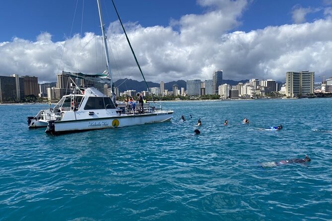 Oahu Catamaran Snorkel Tour: See Turtles 100% Guaranteed - The Catamaran: Comfortable and Spacious for Relaxed Cruising