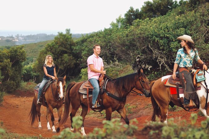 Oahu Sunset Horseback Ride - Starting the Sunset Ride at Gunstock Ranch