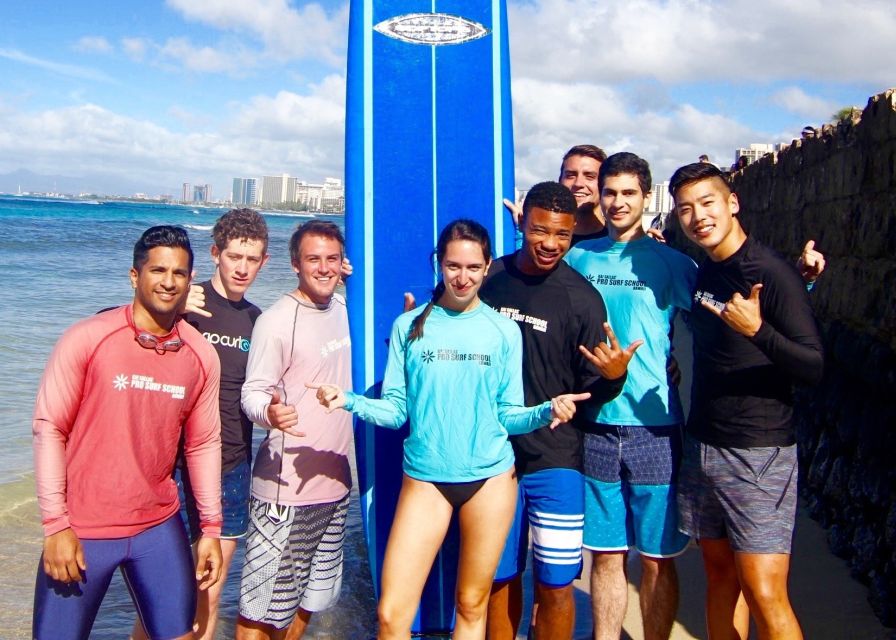 Oahu: Waikiki 2-Hour Beginner Group Surf Lesson - Equipment Included: Surfboard, Rashguard, Reef Booties