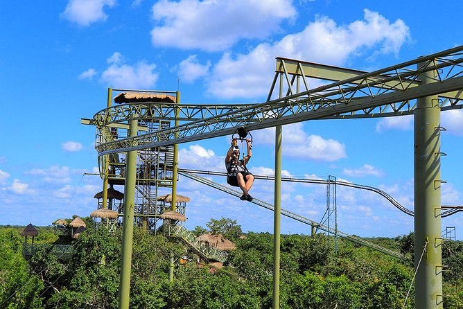 Off road drive Polaris with Ziplines circuit, Cenote and more! - The Zipline Circuit and Suspension Bridge Walkways