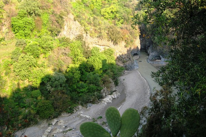 Old Sicily discovery and Etna wine tasting tour from Taormina - Visit to Alcantara Gorges: Natural Rock Carvings and Waterfalls