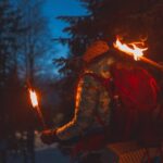 Oslo: Snowy Forest Torchlight Walk with Campfire - The Scenic Metro Ride Up to Frognerseteren