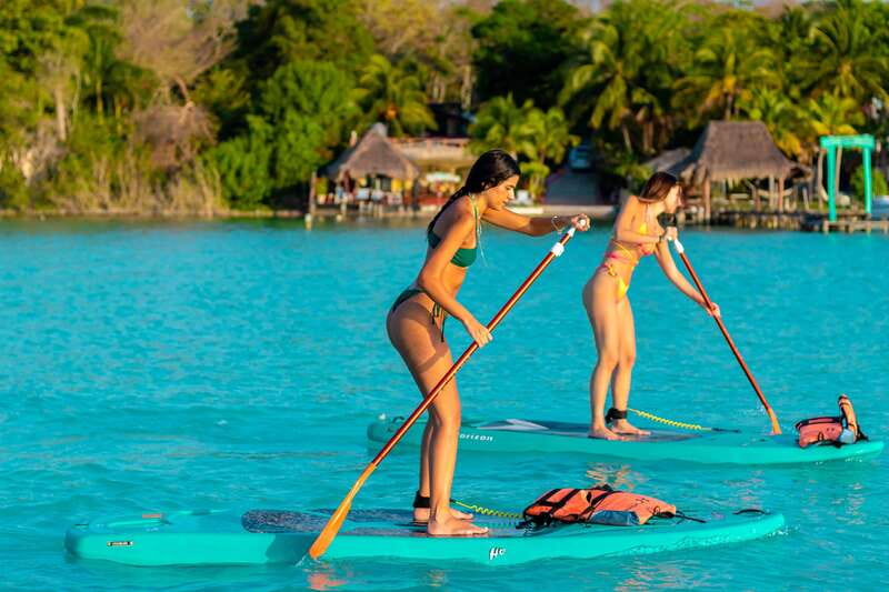 Paddleboard or kayak sunrise tour in Bacalar lagoon - Starting Point at Marina Laguna Adventures