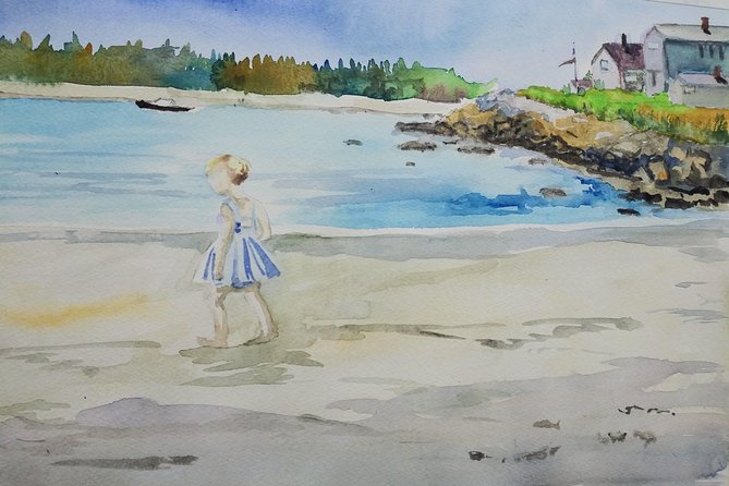 Paint Outdoors in Portland, Maine - The Meeting Point at Fort Williams Park in Cape Elizabeth