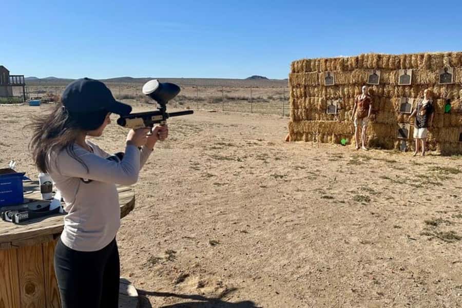 Paintball Target Shooting experience near Joshua Tree Park - The Joshua Tree Setting and Scenic Views for Paintball Shooting