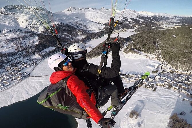Paragliding Tandem Flights in Engadin - The Unique Views Over the Swiss Alps and Glaciers
