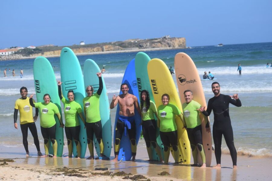 Peniche: Surfing Lessons for all surf levels - Learning to Surf with G3 Store Surf Center in Peniche