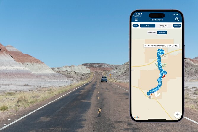 Petrified Forest National Park Self-Guided Driving Audio Tour - Exploring Blue Mesa and Painted Desert Rim Trail