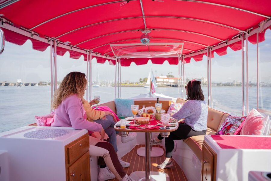 Pink Private Boat Cruise in San Diego! Bachelorette Birthday - The Pink Boat: A Vibrant and Comfortable Experience