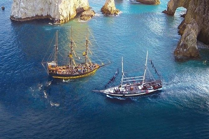 Pirate Ship Sunset Dinner and Show in Los Cabos - From the Arch of Cabo San Lucas to the Beach Dinner
