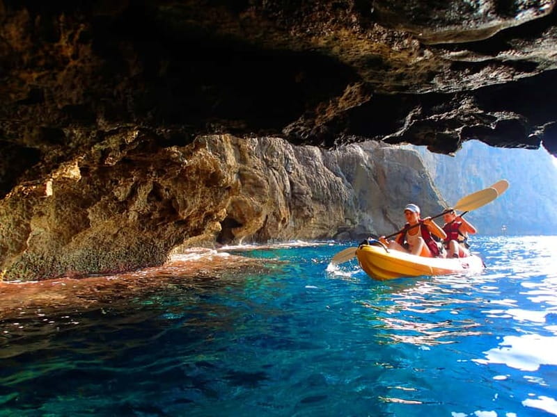 Pollença: Kayak Discovery  Snorkeling and Caves - Convenient Starting Point at Cala Molins Beach