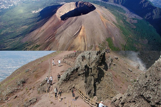 Pompeii & Vesuvius with Lunch & Wine Tasting from Positano - Climbing Mount Vesuvius along the Gran Cone Trail