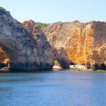 Portimão: Boat Trip by Sailing Boat to Lagos Cape Caves - Setting Sail at Vasco da Gama Pier in Portimão