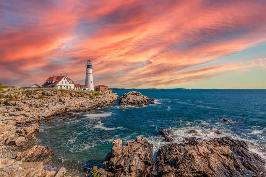 Portland: Schooner Tall Ship Cruise on Casco Bay - Portlands Casco Bay from the Deck of a Tall Ship