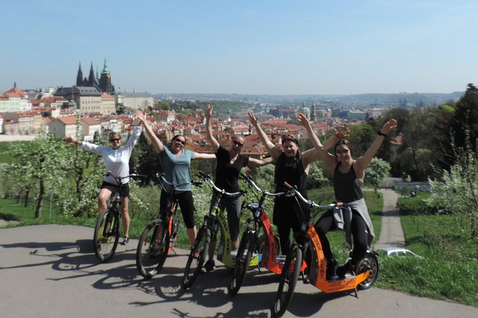 Prague Panoramic Views e-bike and e-Scooter guided Tour - The Metronome: A Modern Landmark and Viewpoint