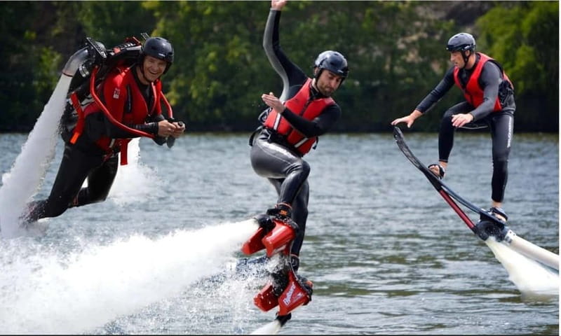 Praha: Flyboarding, Hoverboard or Jetpack Experience - The Water Sports at Vrané nad Vltavou: Flyboard, Hoverboard, and Jetpack